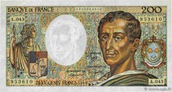 200 Francs MONTESQUIEU FRANCE 1986 F.70.06 AU+