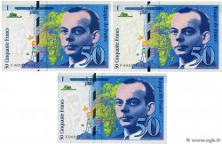 50 Francs SAINT-EXUPÉRY Lot FRANCIA 1992 F.72.01b q.FDC