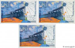 50 Francs SAINT-EXUPÉRY Lot FRANCIA 1992 F.72.01b q.FDC