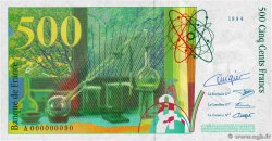 500 Francs PIERRE ET MARIE CURIE Petit numéro FRANCE 1994 F.76.01A NEUF