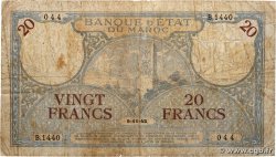20 Francs MAROKKO 1942 P.18b SGE