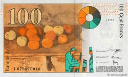 100 Francs CÉZANNE FRANCIA 1998 F.74.02 FDC
