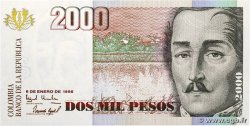 2000 Pesos COLOMBIE 1998 P.445c NEUF