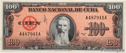 100 Pesos CUBA 1959 P.093a MBC+