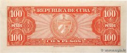 100 Pesos CUBA 1959 P.093a MBC+