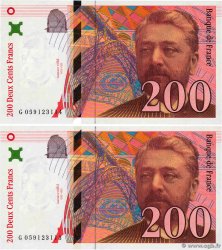 200 Francs EIFFEL Consécutifs FRANCE 1997 F.75.04b UNC