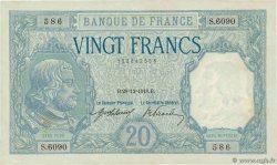 20 Francs BAYARD FRANCE 1918 F.11.03a VF+