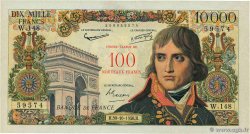 100 NF sur 10000 Francs BONAPARTE FRANCE 1958 F.55.01 SUP