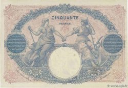 50 Francs BLEU ET ROSE FRANKREICH 1927 F.14.40 fVZ