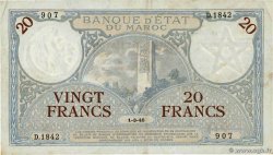 20 Francs MAROC 1945 P.18b TTB