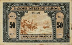 50 Francs MAROC 1944 P.26b TB