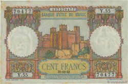 100 Francs MAROC 1952 P.45 TTB