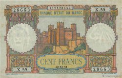 100 Francs MAROC 1952 P.45 TTB