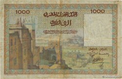 1000 Francs MAROC 1952 P.47 TB