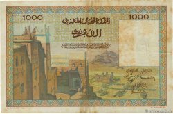 1000 Francs MAROC 1956 P.47 TTB