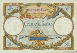 50 Francs LUC OLIVIER MERSON type modifié FRANKREICH 1931 F.16.02 SS