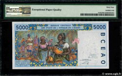 5000 Francs WEST AFRIKANISCHE STAATEN 2002 P.313Cl fST+
