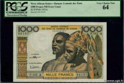 1000 Francs WEST AFRICAN STATES 1972 P.103Ai UNC-