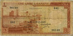 1 Livre LIBAN 1952 P.055 B+
