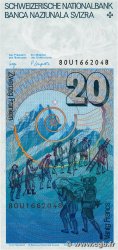 20 Francs SUISSE 1980 P.55b NEUF