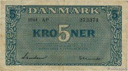5 Kroner DANEMARK 1944 P.035a TB