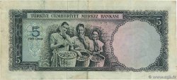 5 Lira TURQUIE 1965 P.174 TB+
