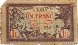 1 Franc ALGÉRIE Oran 1920 JP.141.23 B+