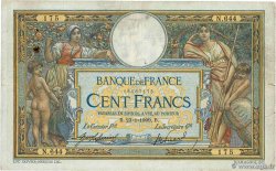 100 Francs LUC OLIVIER MERSON avec LOM FRANCE 1909 F.22.02 TB