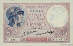 5 Francs FEMME CASQUÉE FRANCIA 1928 F.03.12