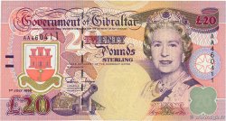 20 Pounds Sterling GIBRALTAR 1995 P.27a UNC-