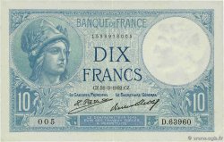10 Francs MINERVE FRANCE 1932 F.06.16 XF+