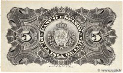 5 Pesos CUBA 1897 P.048b XF