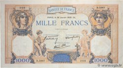 1000 Francs CÉRÈS ET MERCURE type modifié FRANCE 1939 F.38.33 TB+