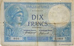 10 Francs MINERVE Numéro spécial FRANCE 1916 F.06.01