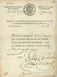 1000 Livres FRANCE 1707 Laf.- VF