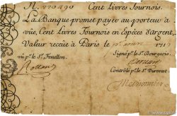100 Livres Tournois gravé FRANCE 1719 Dor.07 F