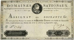 60 Livres FRANCE 1790 Ass.05a TTB