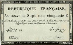 750 Francs FRANCE 1795 Ass.49a SUP