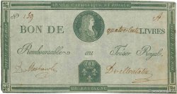 400 Livres Louis XVII FRANCE 1793 Laf.278 XF