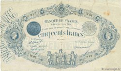 500 Francs type 1863 - Bleu à indices Noirs FRANCE 1876 F.A40.09 F+