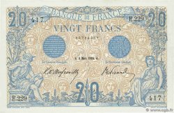 20 Francs BLEU FRANCIA 1906 F.10.01 EBC+