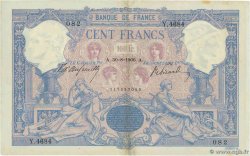 100 Francs ROSE ET BLEU FRANCE 1906 F.21.20 TTB+
