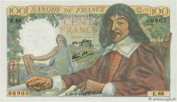 100 Francs DESCARTES FRANCE 1944 F.27.05 pr.NEUF