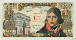 100 NF sur 10000 Francs BONAPARTE FRANCE 1958 F.55.01 TTB