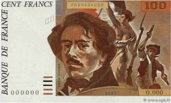 100 Francs DELACROIX Épreuve FRANCE 1978 NE.1987.02 NEUF
