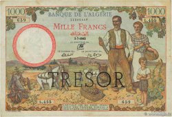 1000 Francs ALGÉRIE FRANCE 1943 VF.10.01 VF
