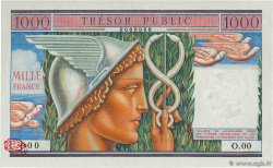 1000 Francs TRÉSOR PUBLIC Spécimen FRANCE 1955 VF.35.00S UNC