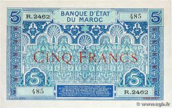 5 Francs MAROC 1924 P.09