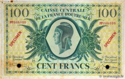 100 Francs Spécimen AFRIQUE ÉQUATORIALE FRANÇAISE Brazzaville 1946 P.18s