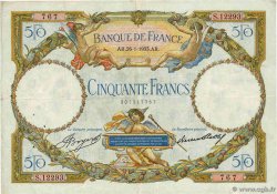 50 Francs LUC OLIVIER MERSON type modifié FRANCE 1933 F.16.04 TB+